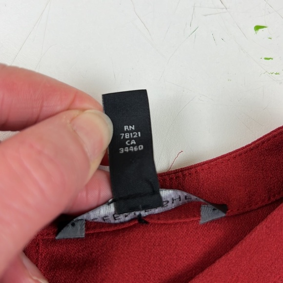 Eileen Fisher Petite Red Tunic A-Line Dress - Picture 4 of 9